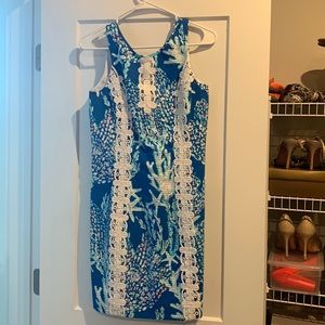 Size 4 Lily Pulitzer blue starfish patterned sundress